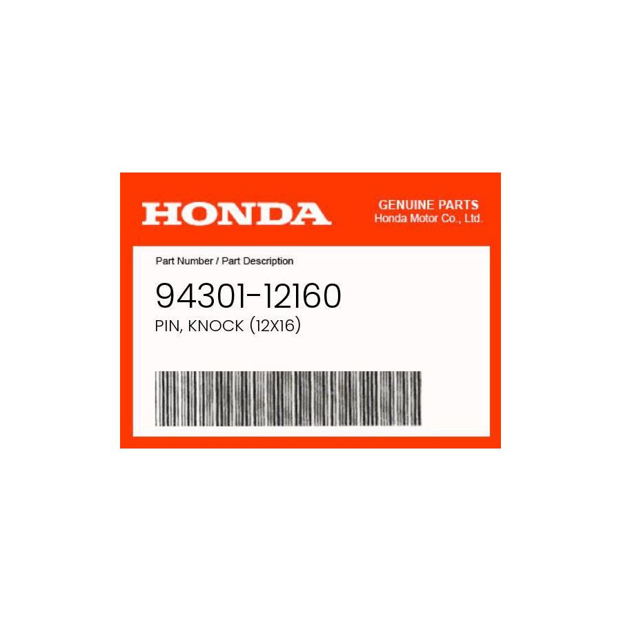 Honda Genuine Pin, Knock (12X16) - 94301-12160