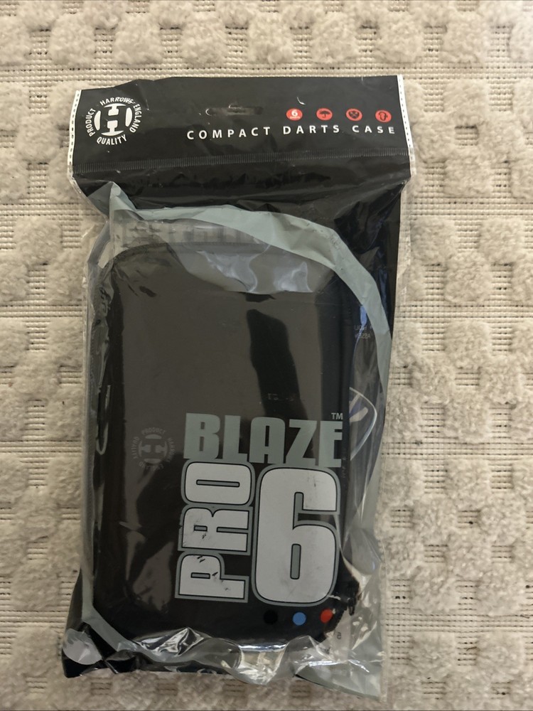 Harrows Blaze Pro 6 Darts Case Black Black