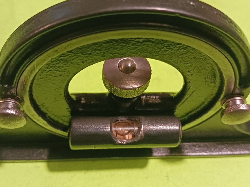 VINTAGE LUFKIN PROTRACTOR HEAD BLACK (FOR COMBINATION SQUARE) WORK GREAT