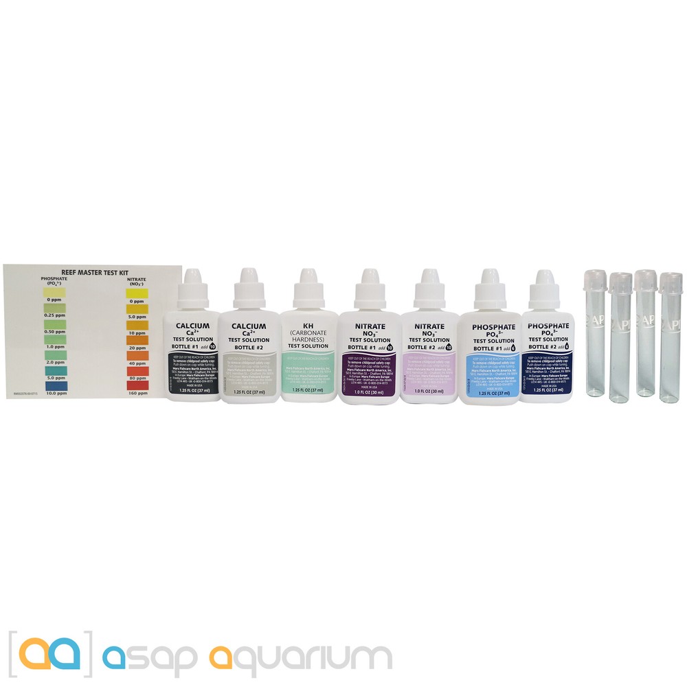 API Reef Master Test Kit 4 in 1 Multi-Test Kit Calcium KH Phosphate Nitrate