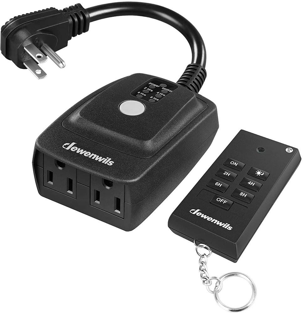 DEWENWILS Remote Control Outlets Timer Halloween Range Plug in Timer Switch