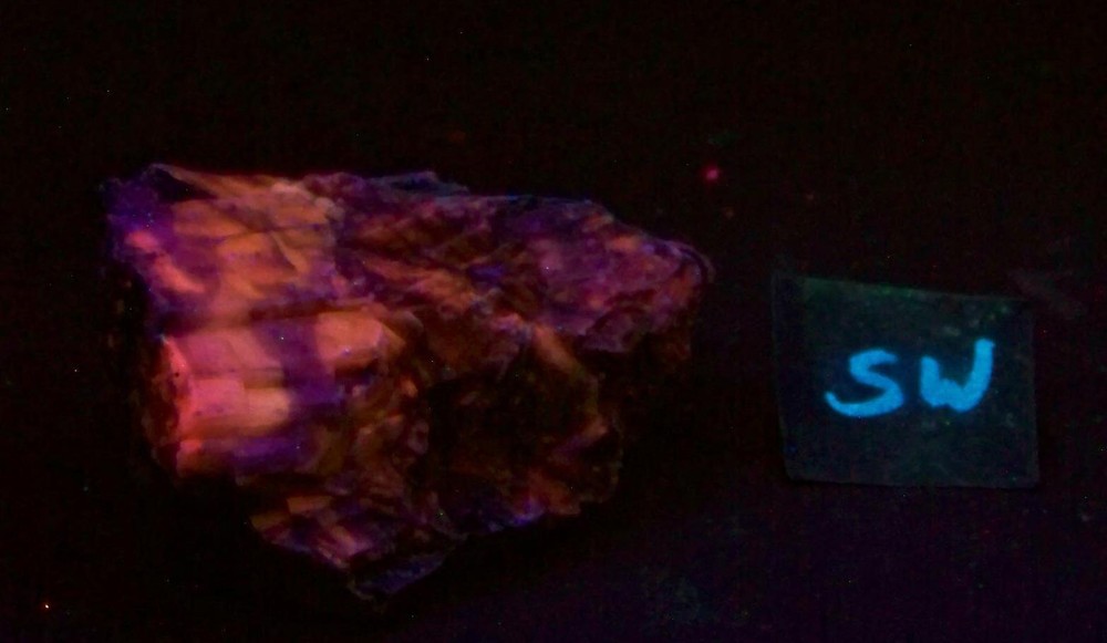 Fluorescent Calcite AZ  Mineral Specimen