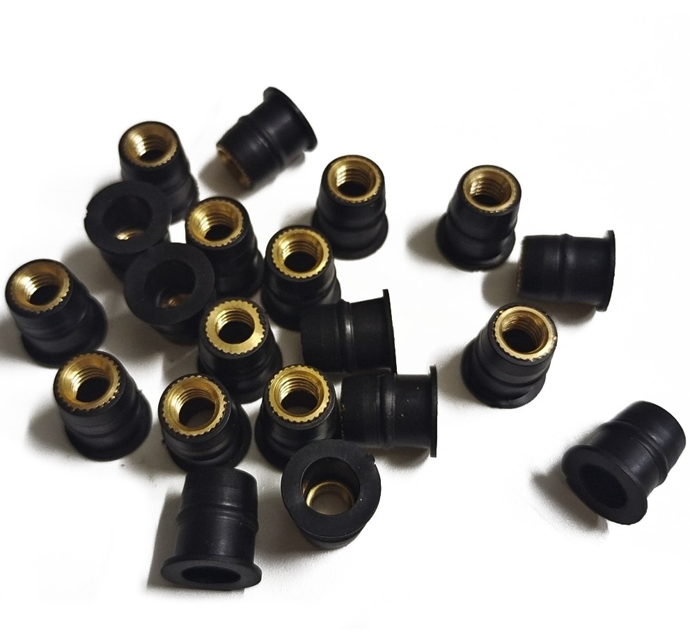 20 Pcs Rubber M6 Well nut FOR Motorcycle Windscreen Windscreen Fairing Well Nuts