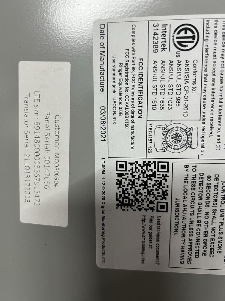 DMP XT50NS-G Small Gray Enclosure