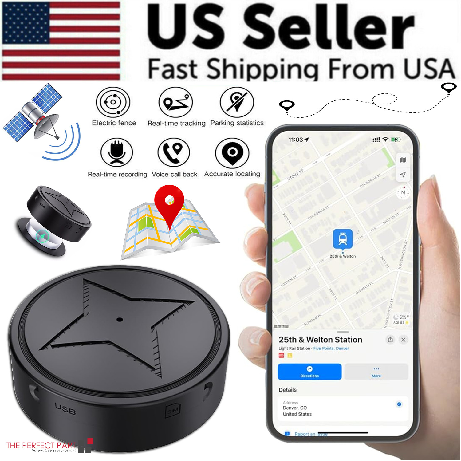 Magnetic Mini GPS Real Time Car Locator Tracker GSM/GPRS Vehicle Tracking Device