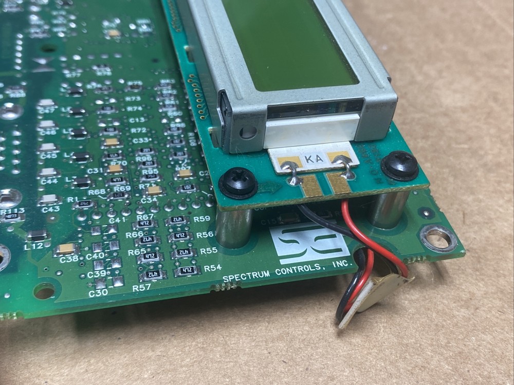 Spectrum Controls Board 8100117-04E w/ Optrex LCD Display ￼8100117 - 04E