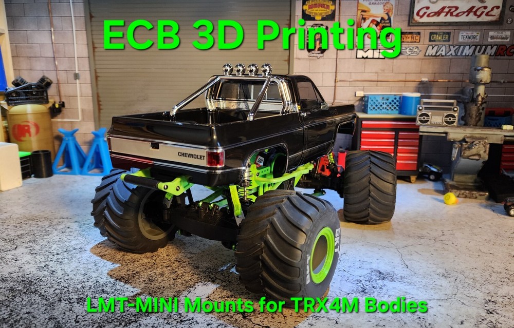 ECB 3D Printing Clipless Mounts for LMT-Mini, K10, Black