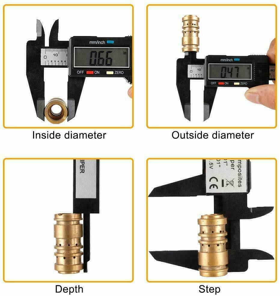 Digital Vernier Caliper Micrometer Electronic Ruler Gauge 6 inch Dial Calipers