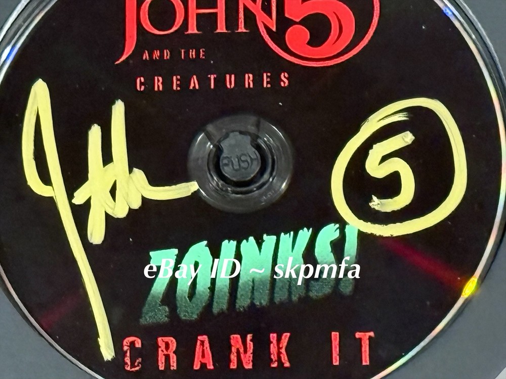 JOHN 5 & The Creatures ~ Signed Framed CD ~ Zoinks! Crank It!!