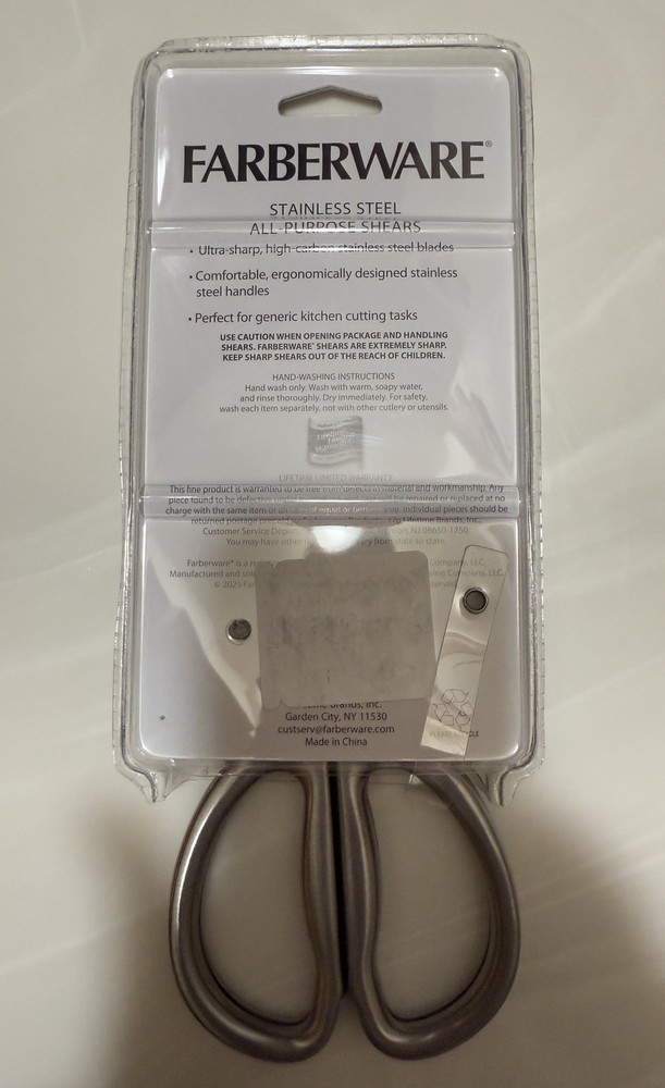FARBERWARE All Purpose Titanium Stainless Steel Scissors - New
