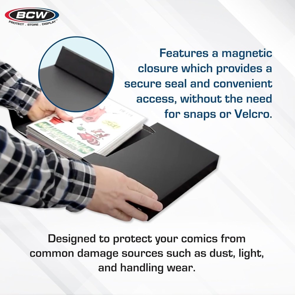 Customizable Comic Storage Folio – Magnetic Pockets for Easy Transport & Display
