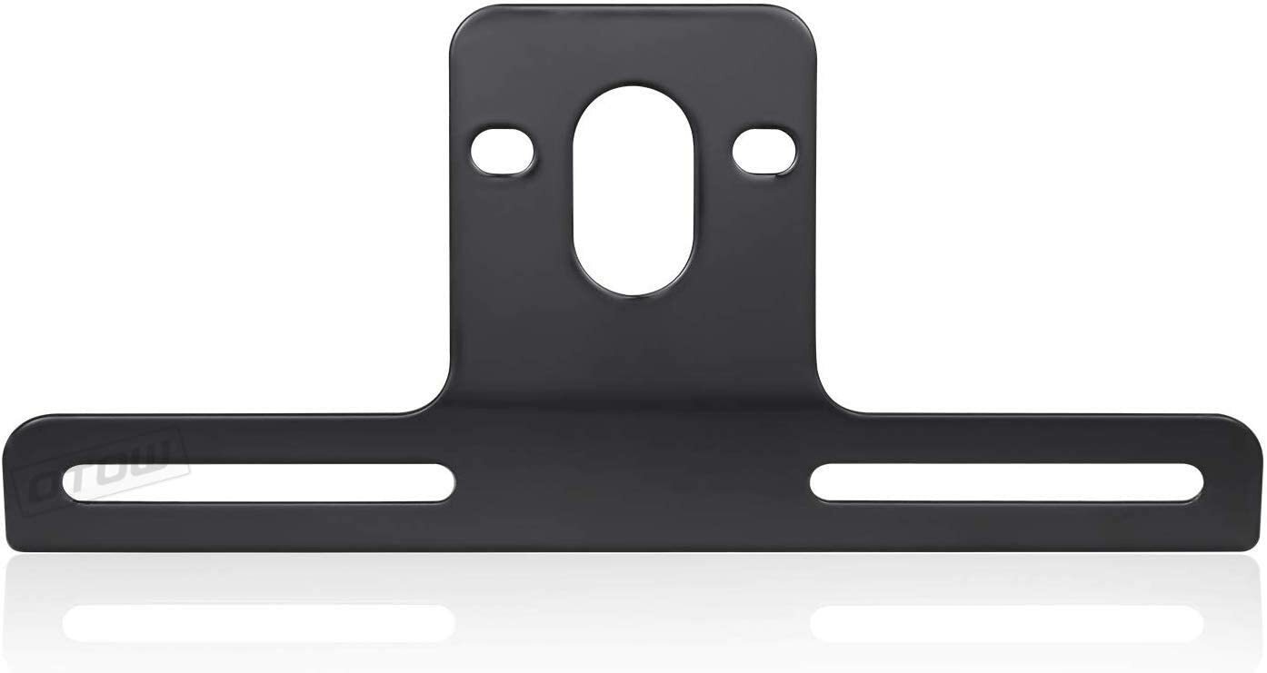 Steel License Plate Bracket with Light Mount for Trailers Trucks Cars