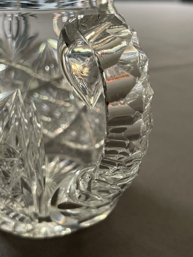 ABP Cut Glass Tall Creamer / Small Jug/ Small syrup