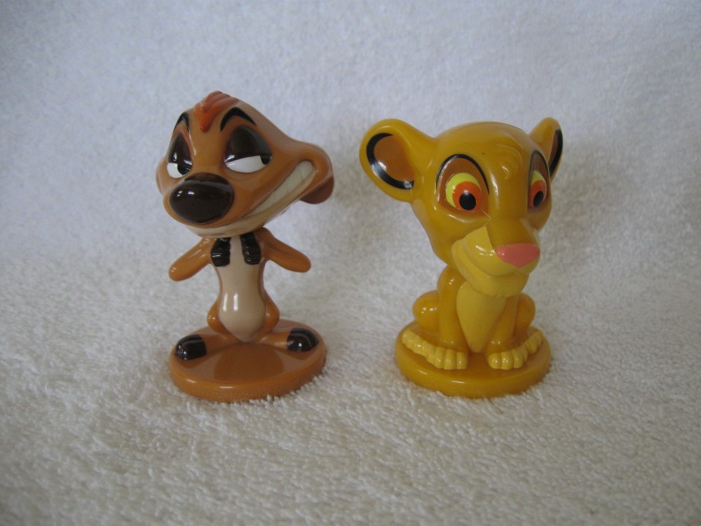 Timon and Simba Bobble Heads Disney Kellogg's Cereal Premium