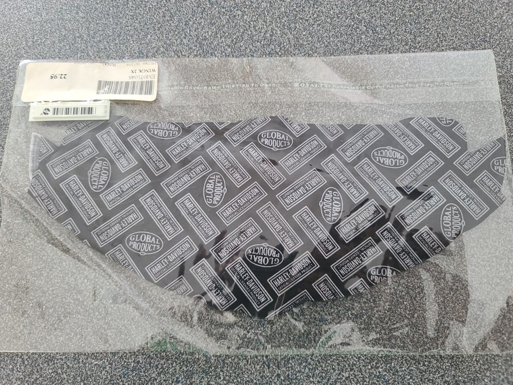 Large 10" x 4" - Harley Davidson Motorcycle Wings Shield Patch NOS