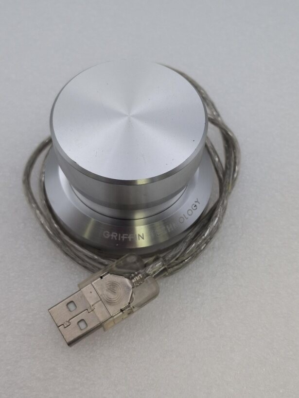 Griffin Technology PowerMate USB Silver Multimedia Controller Mac or PC | USED