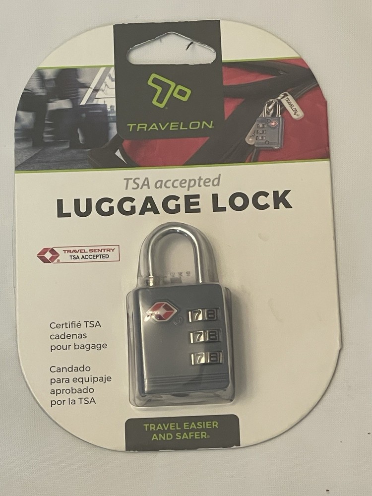 Travelon Luggage Lock- TSA Accepted- Black