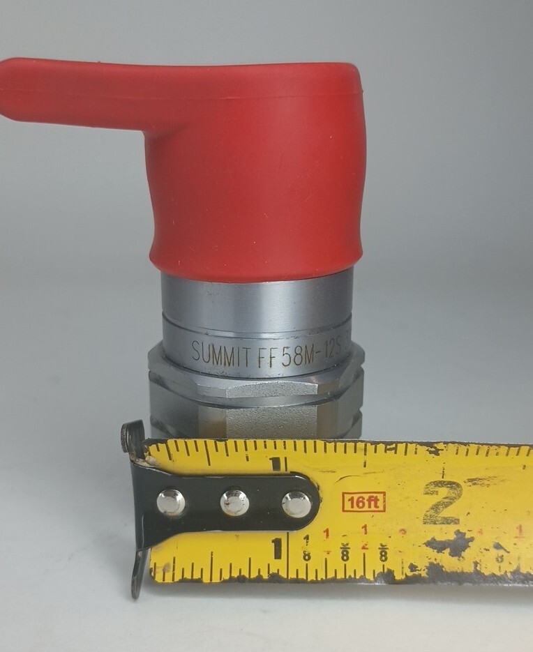 Summit NPT Flat Face FF 58M-12S 3022 Hydraulic Quick Connect Coupler Coupling