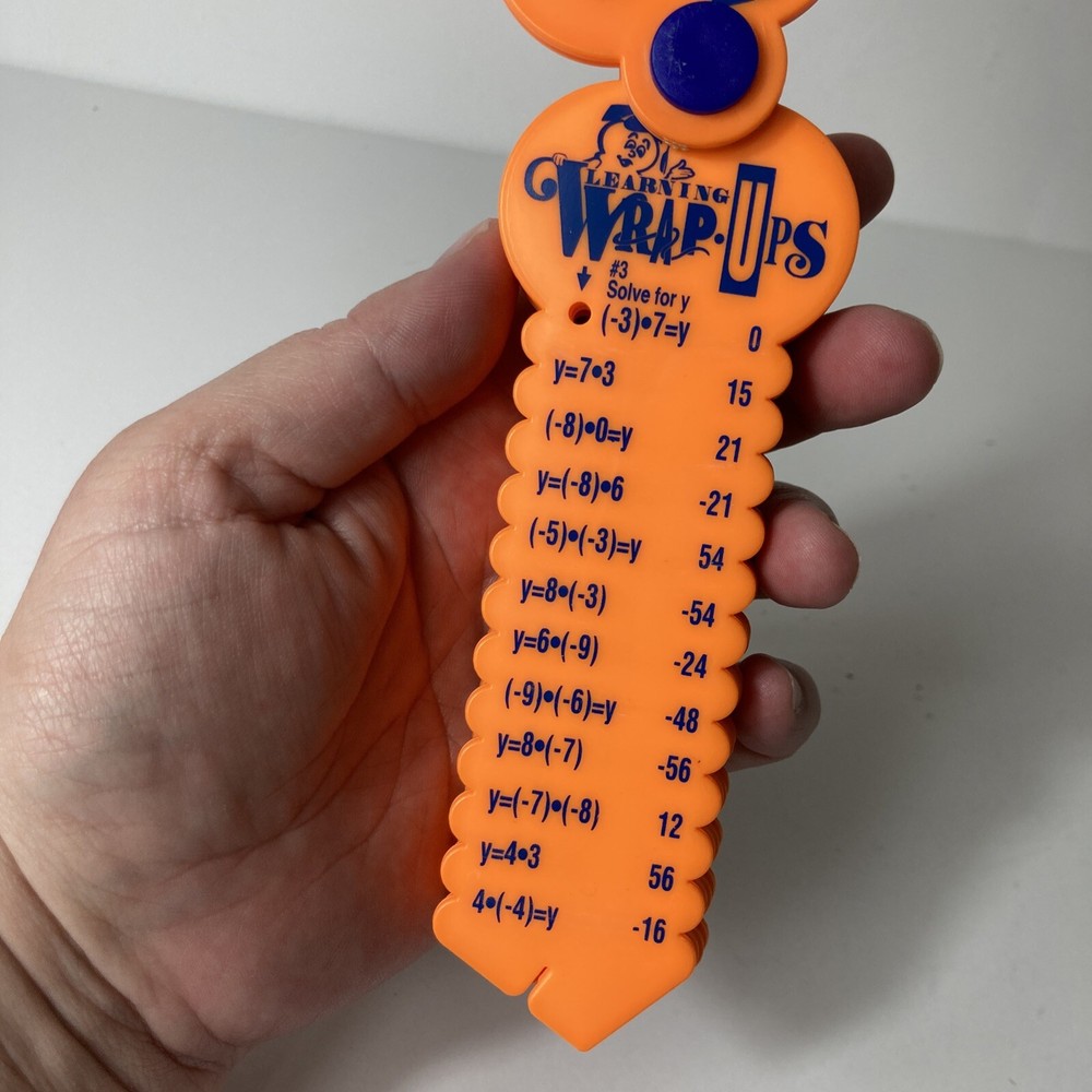 Learning Wrap-Ups Pre-Algebra Orange Multiplication Division Positive Negative #