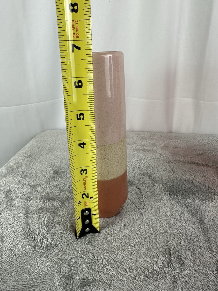 Tricolor Stoneware Vase