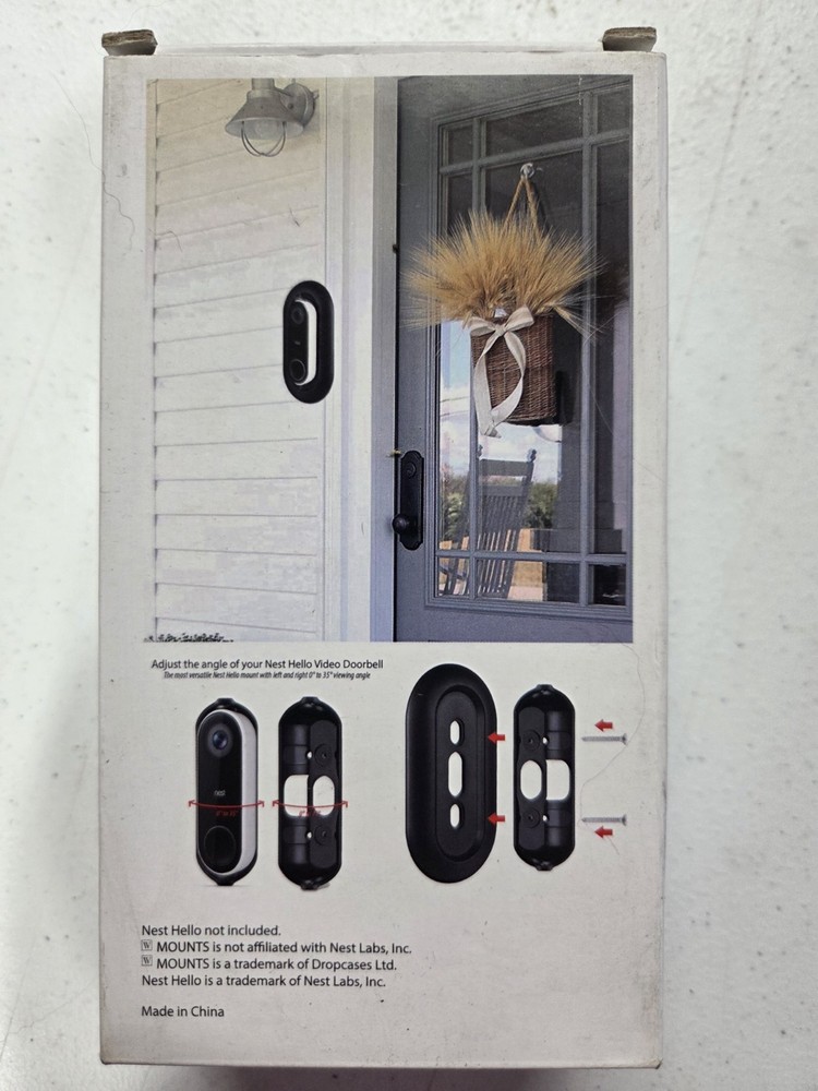 Wasserstein Wall Plate And Angle Mount For Nest Hello