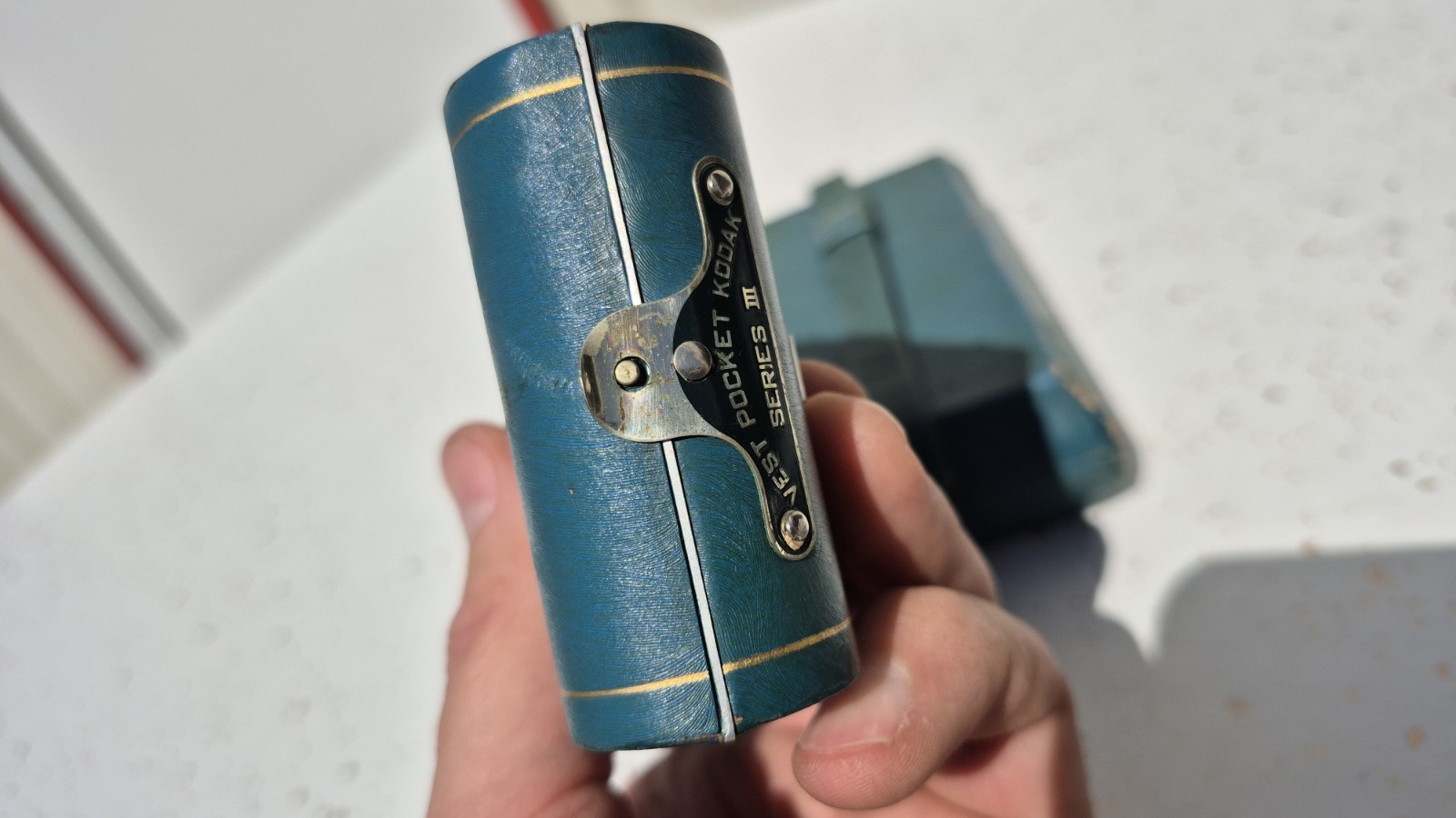 Kodak Eastman Blue Vest Pocket III Folding Bellows Camera