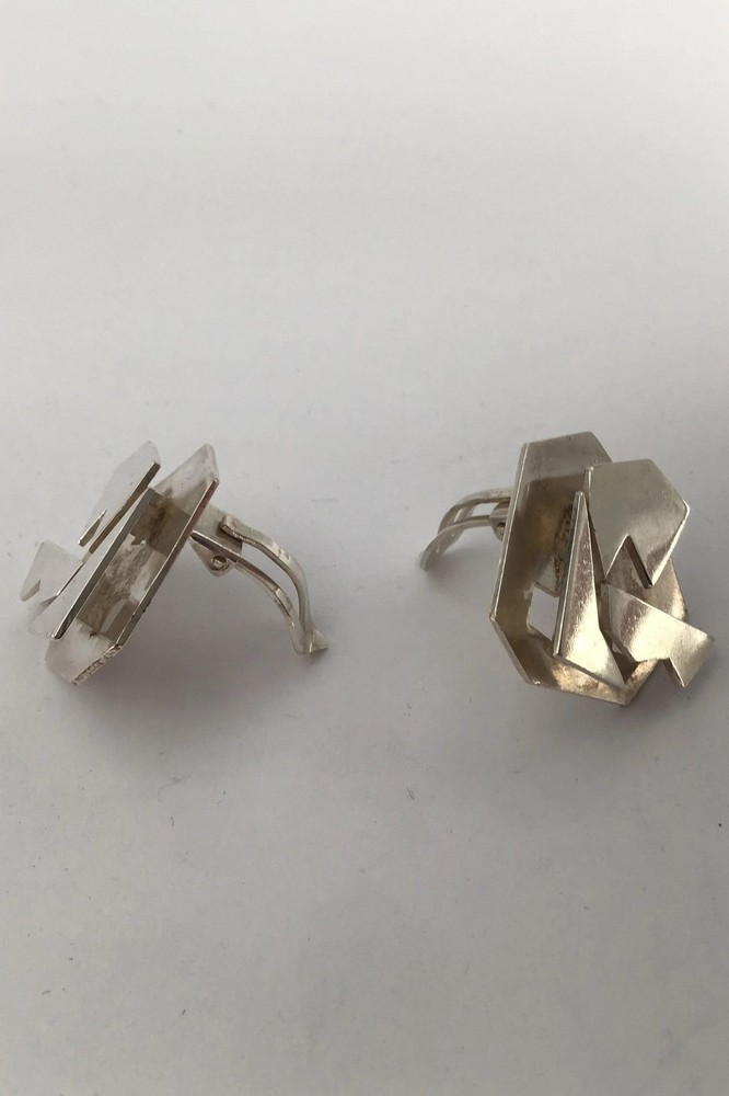 Aage Fausing / Rey Urban Sterling Silver Modern Earrings