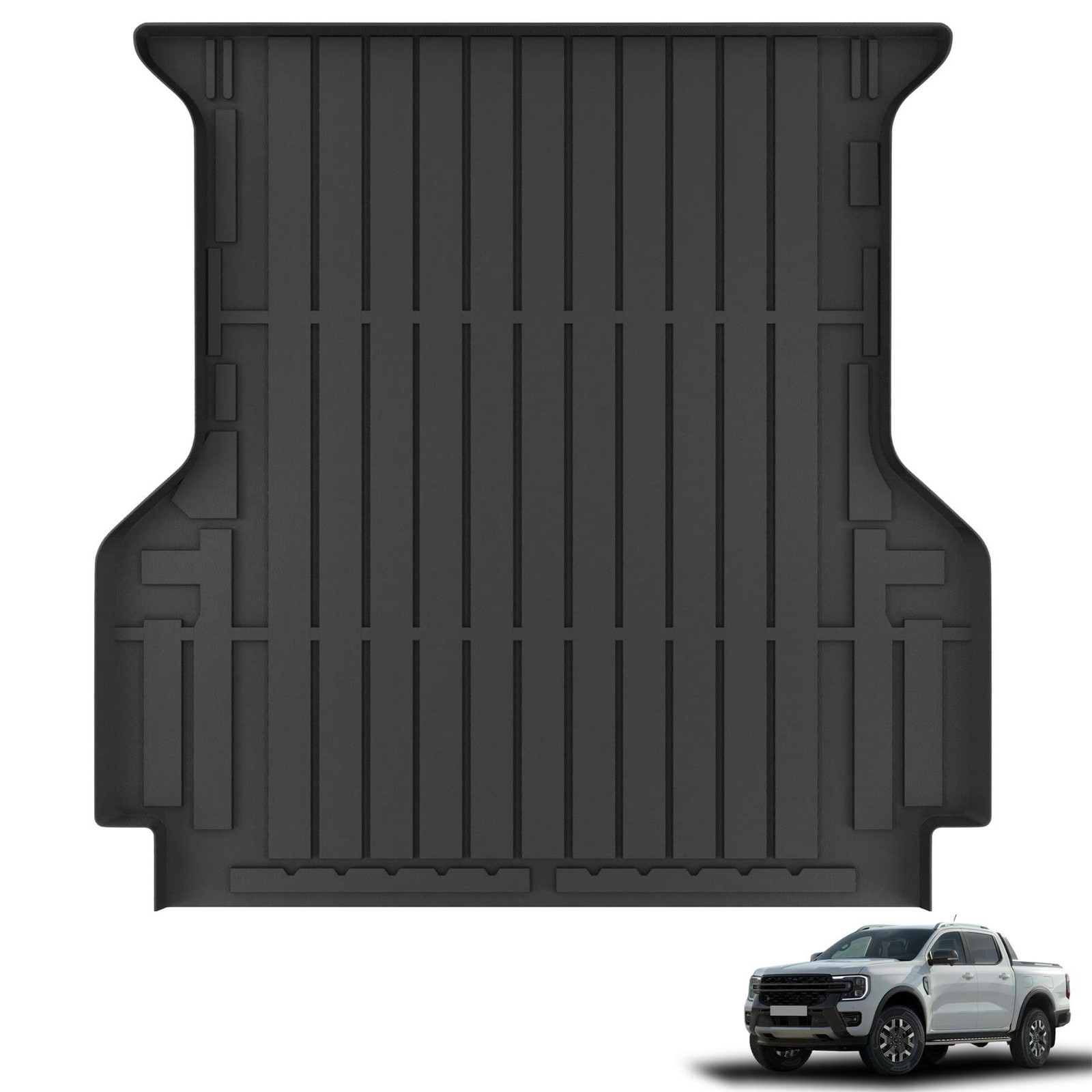 All Weather TPE Truck Bed Mat for Ranger 5FT Bed Liner 2024 2025 2026