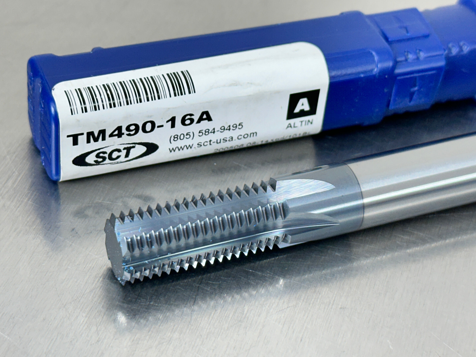 SCT 5/8-16 Carbide Thread Mill AlTiN+ 6 Flute TM490-16A