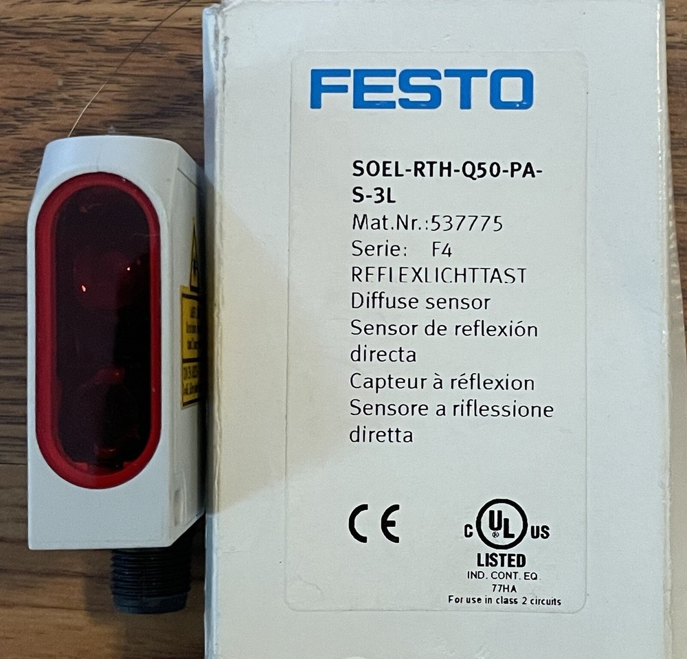 Festo SOEL-RTH-Q50-PA-S-3L Diffuse Sensor USIP