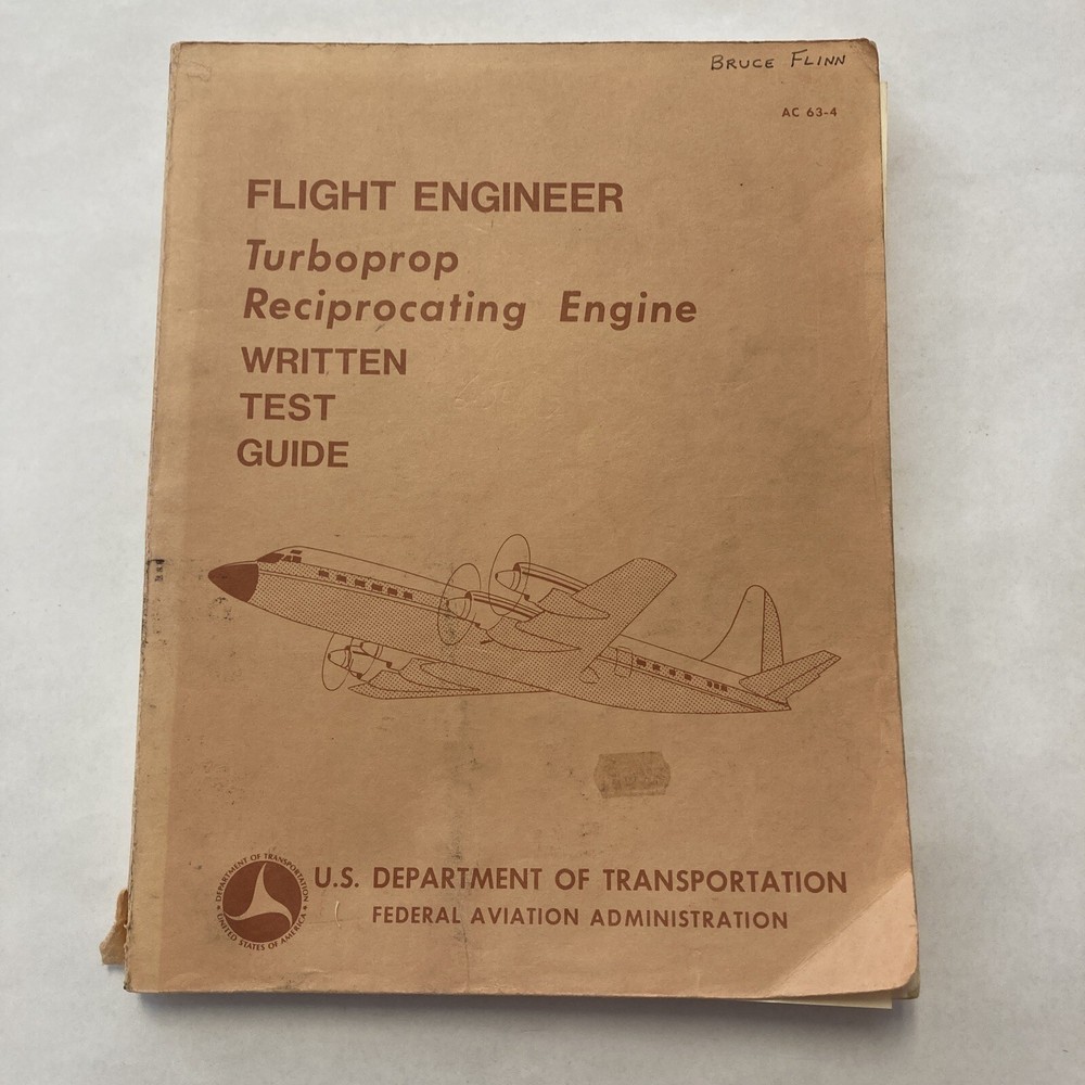 FAA - 2 Books - Turbojet-Basic & Turboprop Reciprocating Engine - Test Guides