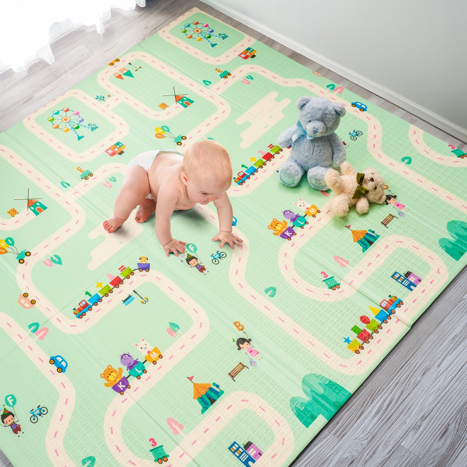 Sorbus Foldable Baby Play Mat, 78 Inch Kids Foam Mats, Waterproof Floor Play Mat