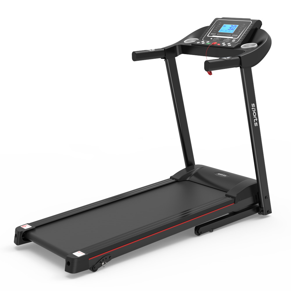 Foldable Treadmill with Incline - Electric Running Machine w/ Bluetooth & LCD