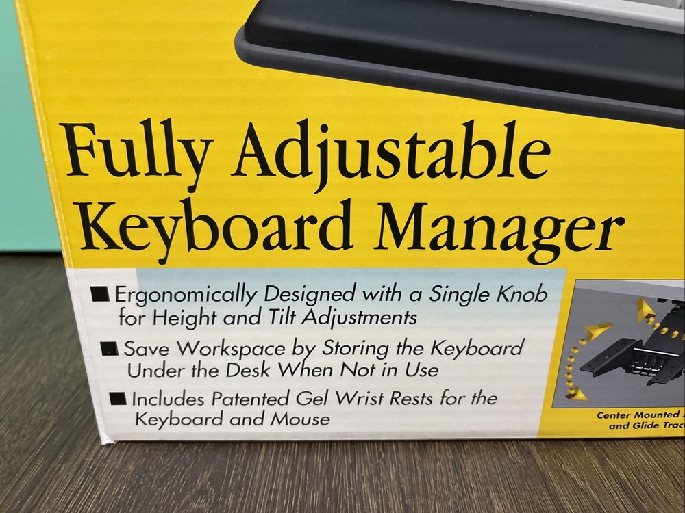Fellowes, Fully Adjustable Keyboard Manger # 93841 NEW!