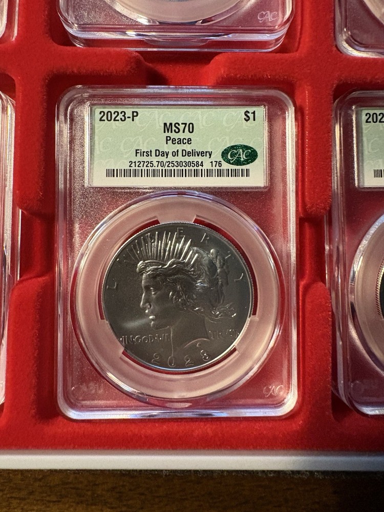 2023 PEACE SILVER DOLLAR CAC MS70 FIRST DELIVERY