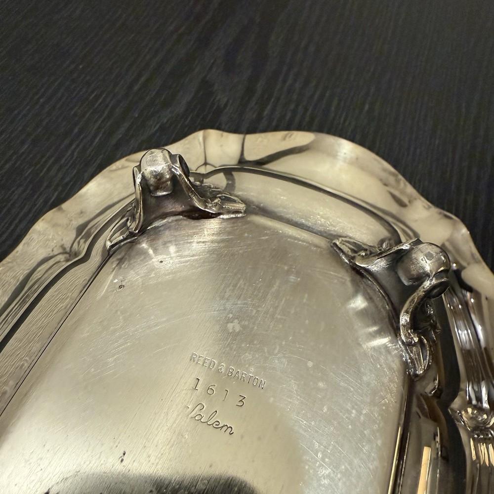 Reed & Barton Salem 1613 Rectangular Footed Vegetable Bowl Silverplate