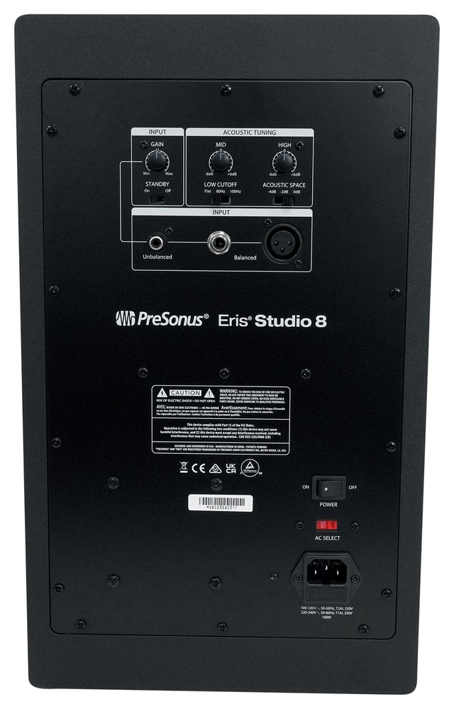 Pair Presonus Eris Studio 8 Powered Active 8" Studio Monitors + Recording Mic