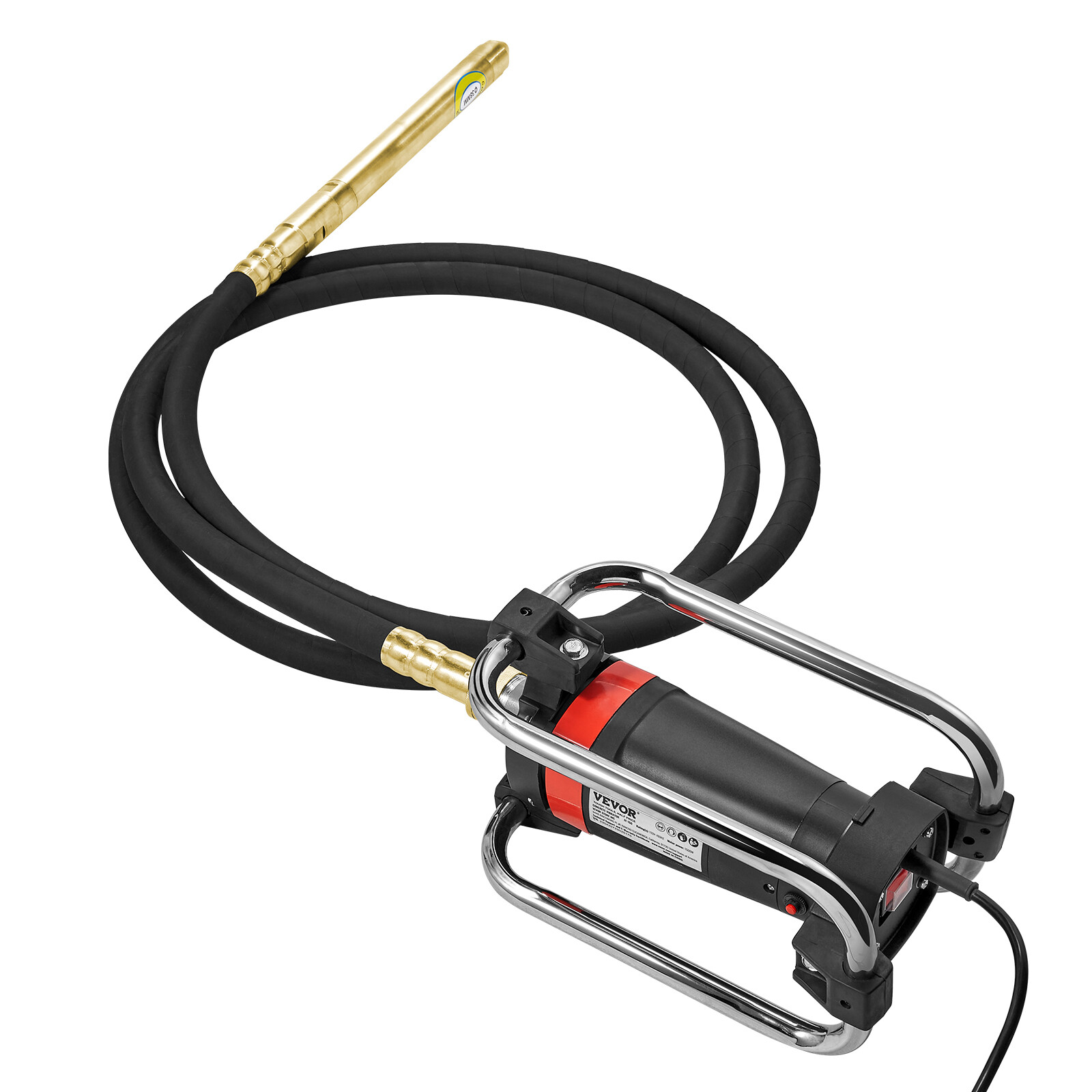 VEVOR Electric Concrete Vibrator 1500W 14-3/4 feet Poker to Remove Air Bubbles