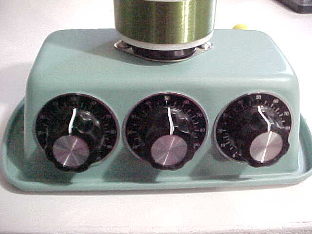 AM BDCST. DUAL COIL CRYSTAL RADIO RECEIVER W/HEADSET & TUNABLE TRAP FOR BCI