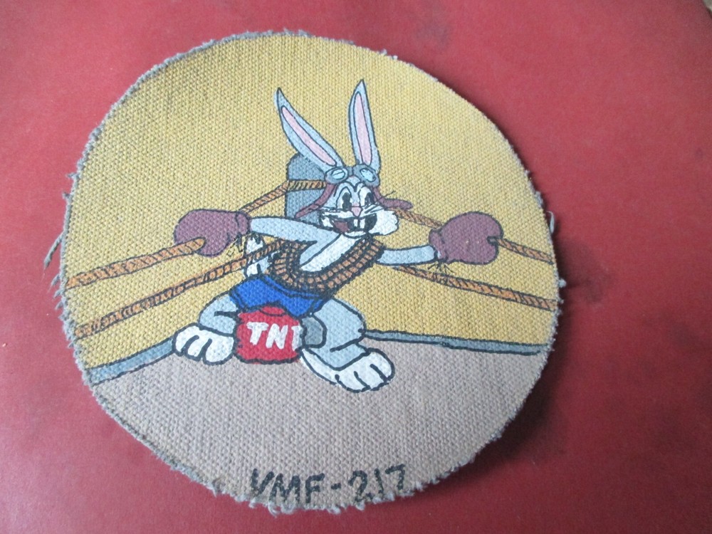 WWII USMC MARINE FIGHTING SQDN VMF-217 BUGS BUNNY   FLIGHT JACKET PATCH