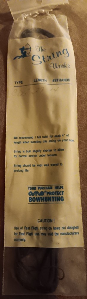 New The String Works Bow String Cable CD5 Black 29 in 14 Strands!