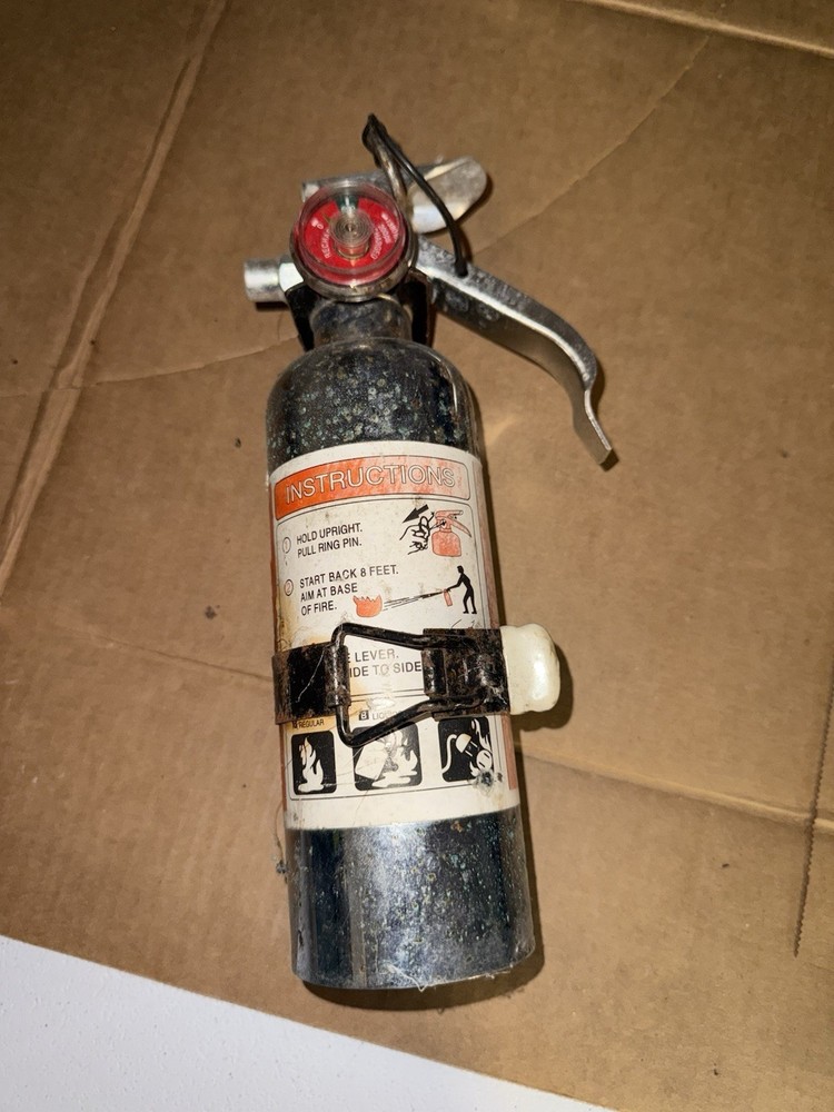 RACING DRAG FIRE EXTINGUISHER BOTTLE W/ GUAGE