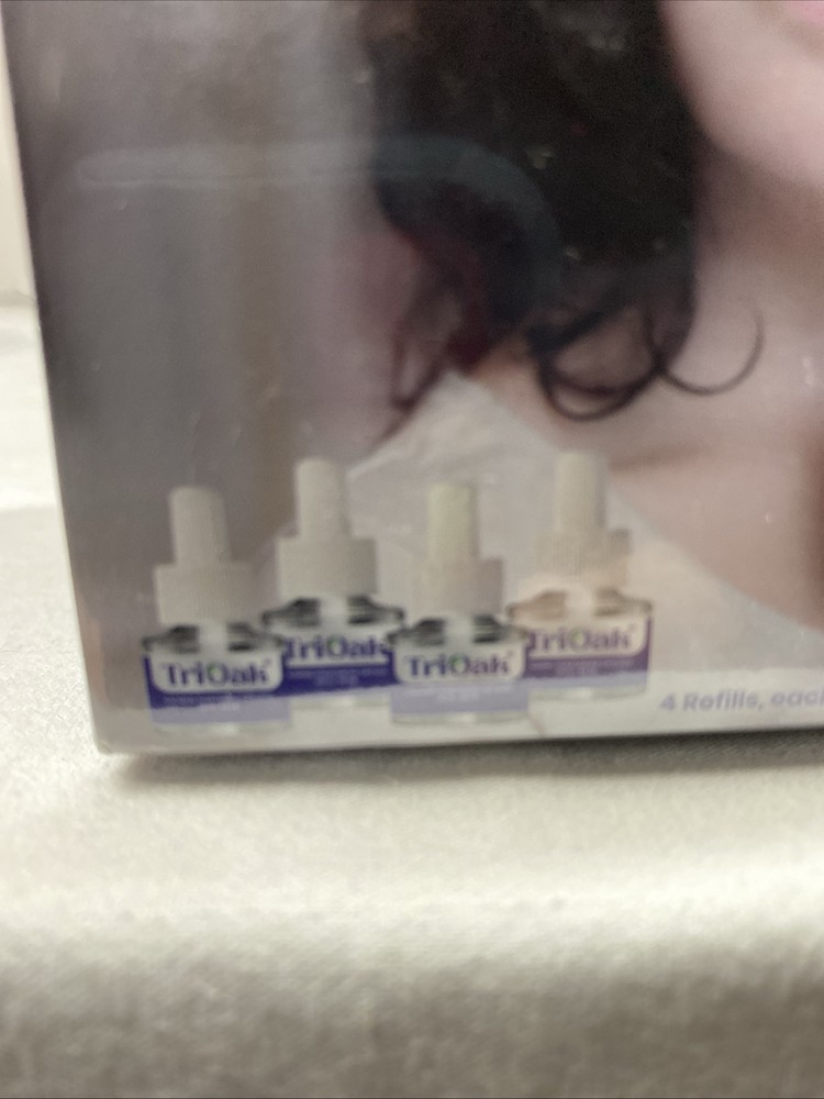TriOak Cat Calming Diffuser 2 in 1 Anxiety Relief Pheromone Refills 4 Pack NEW