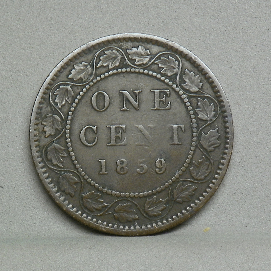 CANADA 1859 1 CENT, Very Fine (CP-47)