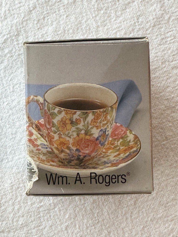 Vintage Wm. A Rogers Small Sweet Apple w/ Spoon Condiment Server Silver Plate