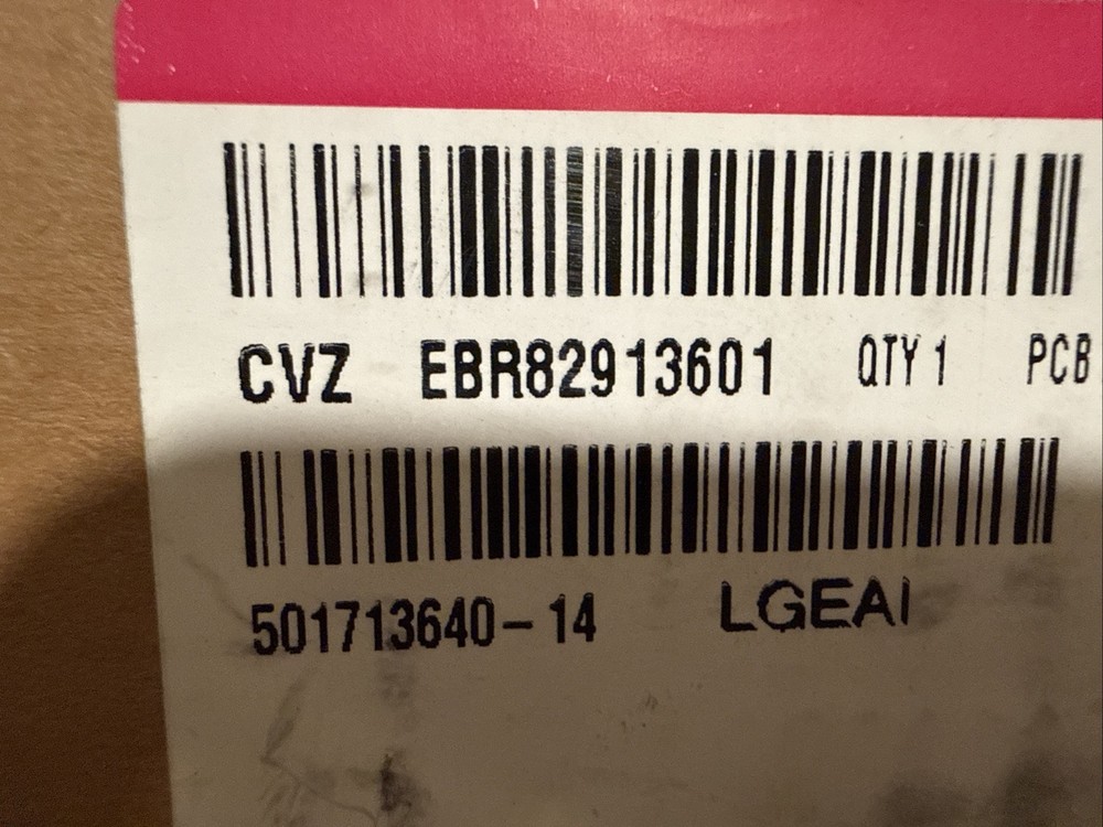 EBR82913601 LG RANGE STOVE CONTROL BOARD