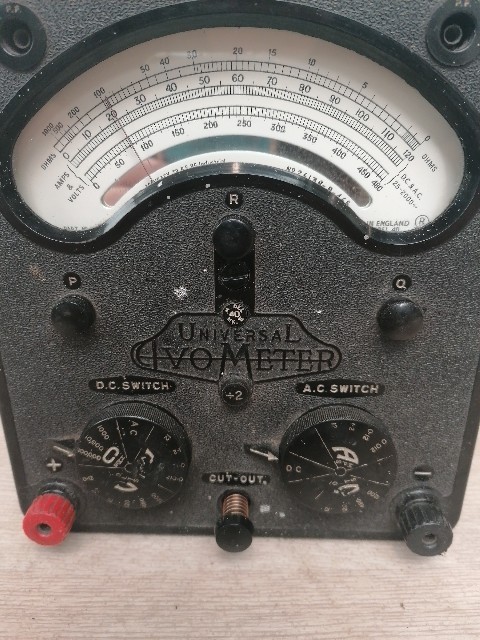 Vintage Avometer Model 40 Universal - Black - Unit Only * Untested *
