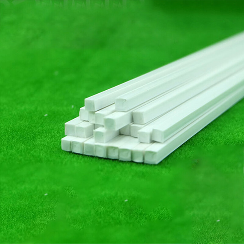 250mm Square Solid Rod Bar ABS Styrene Plastic DIY Modeller Building 9 Sizes