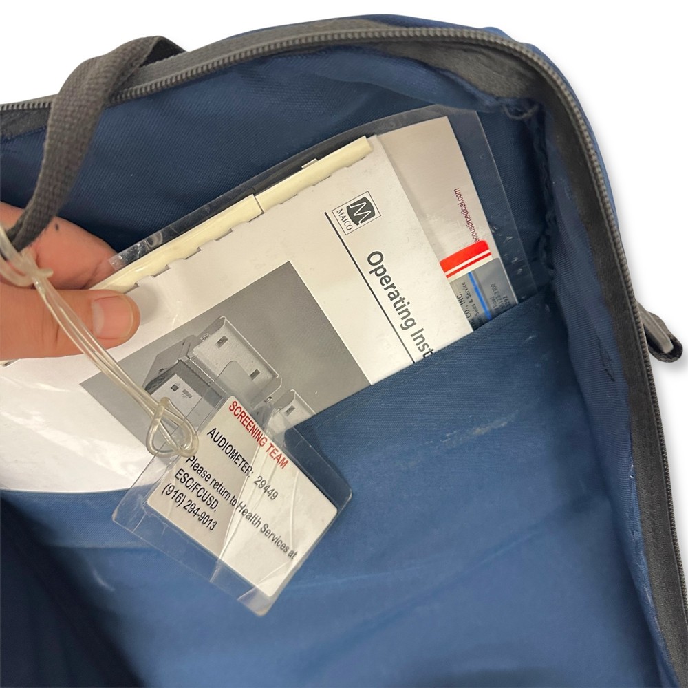 Maico MA39 Portable Audiometer Hearing Instrument with Case, Tested