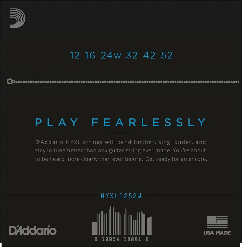 D'Addario NYXL1252W Electric Guitar Strings Wound 3rd String